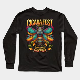 Entomology Cicada Fest 2024 Broods Xix Xiii Cicada Lover Long Sleeve T-Shirt